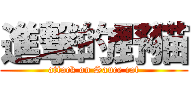 進撃的野猫 (attack on Sauce cat)