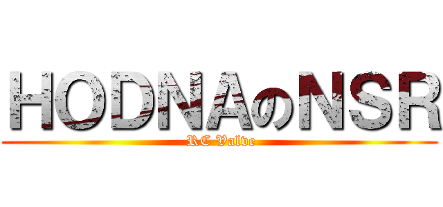 ＨＯＤＮＡのＮＳＲ ( RC Valve)