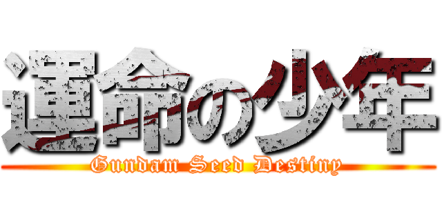 運命の少年 (Gundam Seed Destiny)