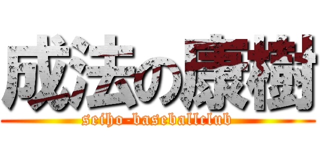 成法の康樹 (seiho-baseballclub)