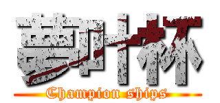 夢叶杯 (Champion ships)