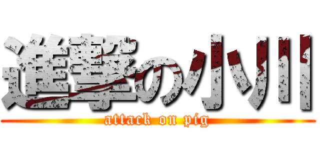 進撃の小川 (attack on pig)