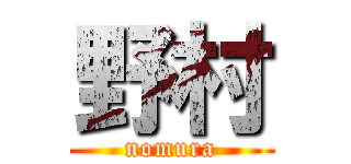 野村 (nomura)