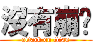 沒有崩啊 (attack on titan)