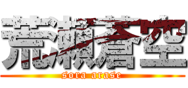 荒瀬蒼空 (sora arase)