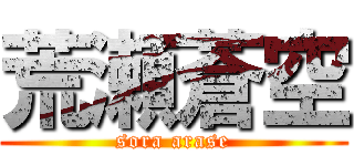 荒瀬蒼空 (sora arase)