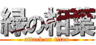 緑の相葉 (attack on titan)