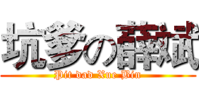 坑爹の薛斌 (Pit dad Xue Bin)