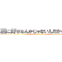 別に好きなんかじゃないんだからね！！ (信じるか信じないかはあなた次第((笑)