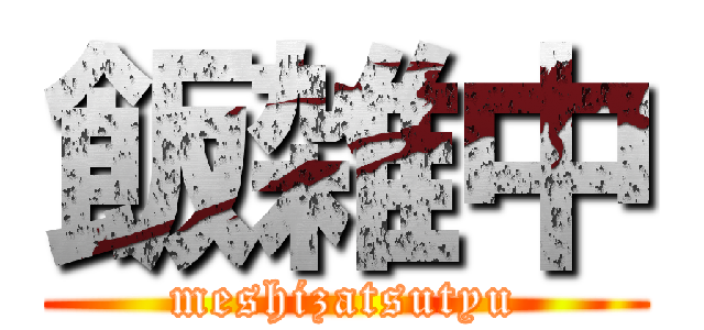 飯雑中 (meshizatsutyu)