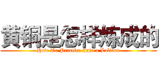 黄铜是怎样炼成的 (How To Practice Into a Lolicon)