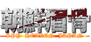 朝鮮眉骨 (SPY  HEAVEN  JAPAN)