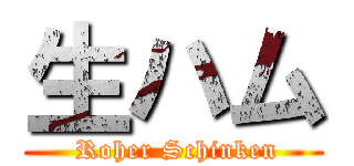 生ハム ( Roher Schinken)