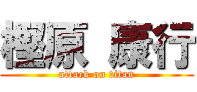 樫原 康行 (attack on titan)