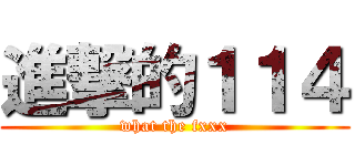 進撃的１１４ (what the fxxx)