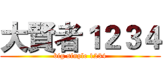 大賢者１２３４ (big sinple 1234)