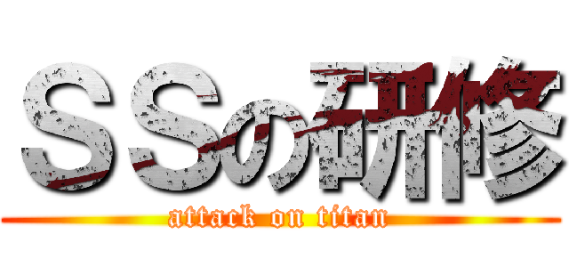ＳＳの研修 (attack on titan)