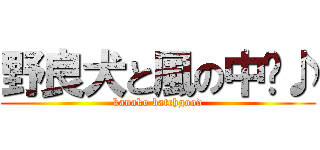 野良犬と風の中〜♪ (kanako batchgood)