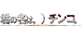 君の名は。）チンコ。 (attack on titan)