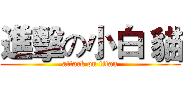進擊の小白 貓 (attack on titan)
