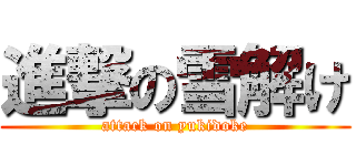 進撃の雪解け (attack on yukidoke)