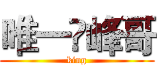 唯一♛峰哥 (king)