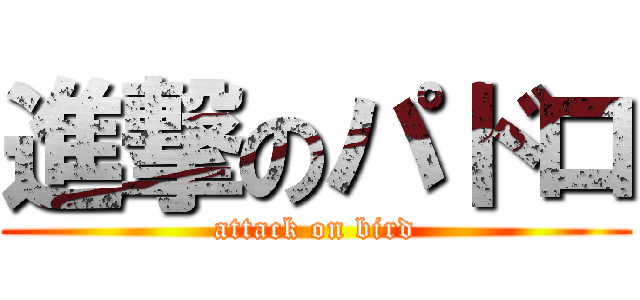 進撃のパドロ (attack on bird)