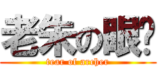 老朱の眼淚 (tear of archer)