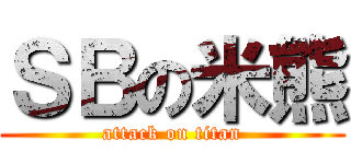 ＳＢの米熊 (attack on titan)