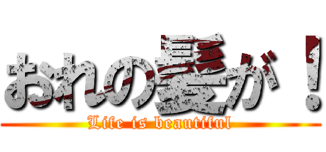 おれの髪が！ (Life is beautiful)