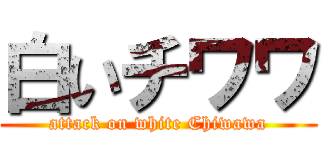 白いチワワ (attack on white Chiwawa)