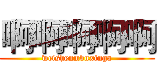 啊啊啊啊啊 (weishenmbuxinga)