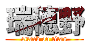 瑞穂野 (attack on titan)