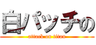 白パッチの (attack on titan)