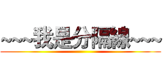 ~~~我是分隔線~~~ ()