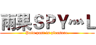 雨果ＳＰＹ灬Ｌ (Pain past is pleasure.)