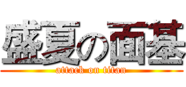 盛夏の面基 (attack on titan)