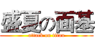 盛夏の面基 (attack on titan)