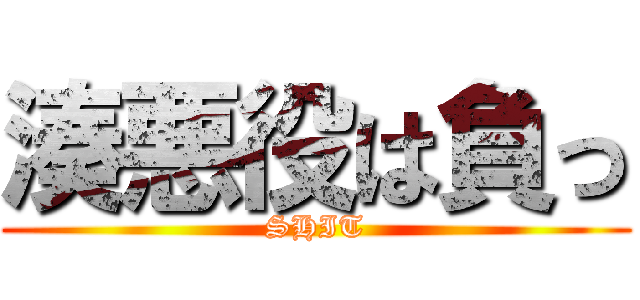 湊悪役は負っ (SHIT)