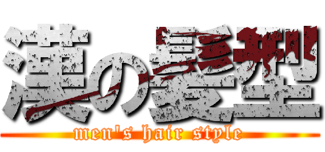 漢の髪型 (men's hair style)