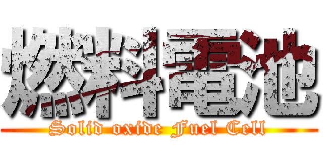 燃料電池 (Solid oxide Fuel Cell)