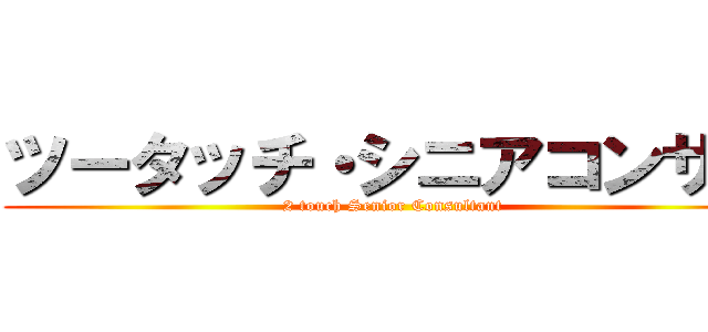 ツータッチ・シニアコンサル (2 touch Senior Consultant)