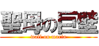 聖母の巨壁 (wall on maria)