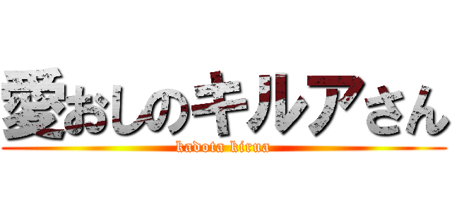 愛おしのキルアさん (kadota kirua)