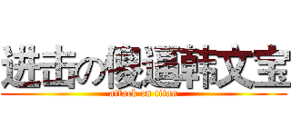 进击の傻逼韩文宝 (attack on titan)