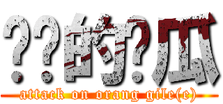 进击的傻瓜 (attack on orang gile(e))