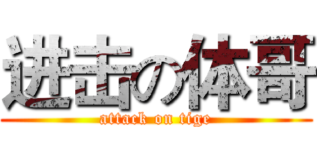 进击の体哥 (attack on tige)