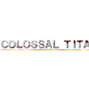ＣＯＬＯＳＳＡＬ ＴＩＴＡＮ (Bertholdt Hoover)