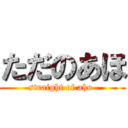 ただのあほ (straight of aho )