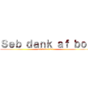 Ｓｅｂ ｄａｎｋ ａｆ ｂｏｉ (seb dank af boi)